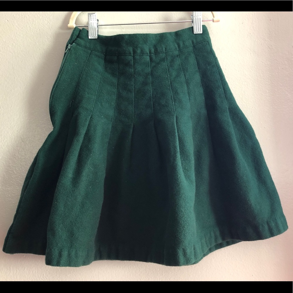 VINTAGE Clothes Circuit Wool Flounce Mini Skirt S